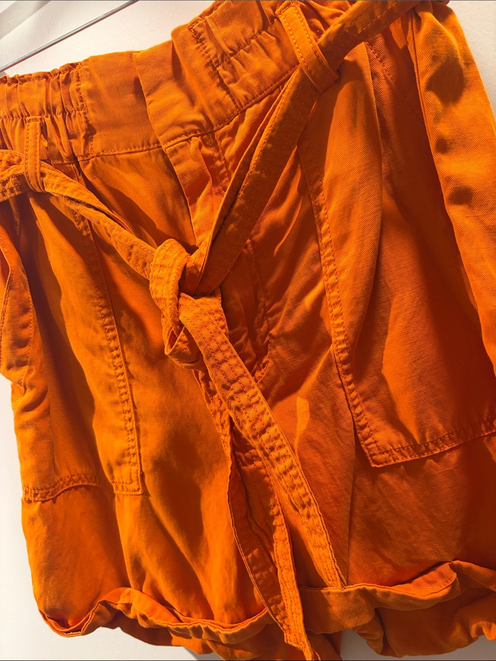 Banana Republic Bright Orange Cargo Shorts